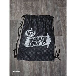 Vintage 2012 Vans Warped Tour Draw string backpack